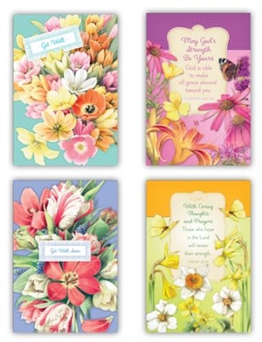 Boxed Card-Get Well-Marjolein Bastin (Box Of 12)-18583