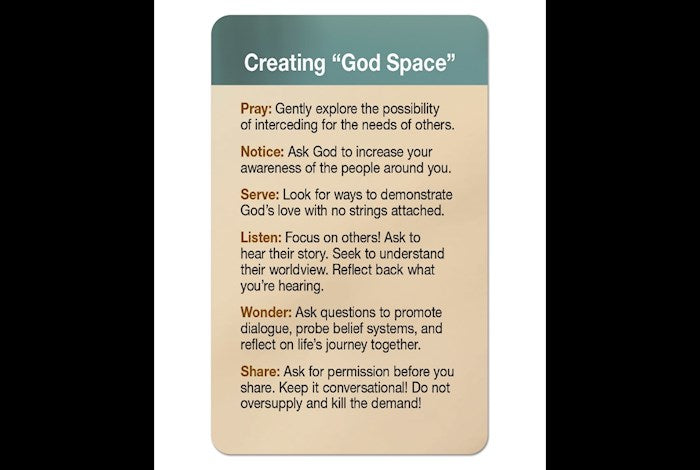 Pocket Card-Creating God Space (Pack Of 25)