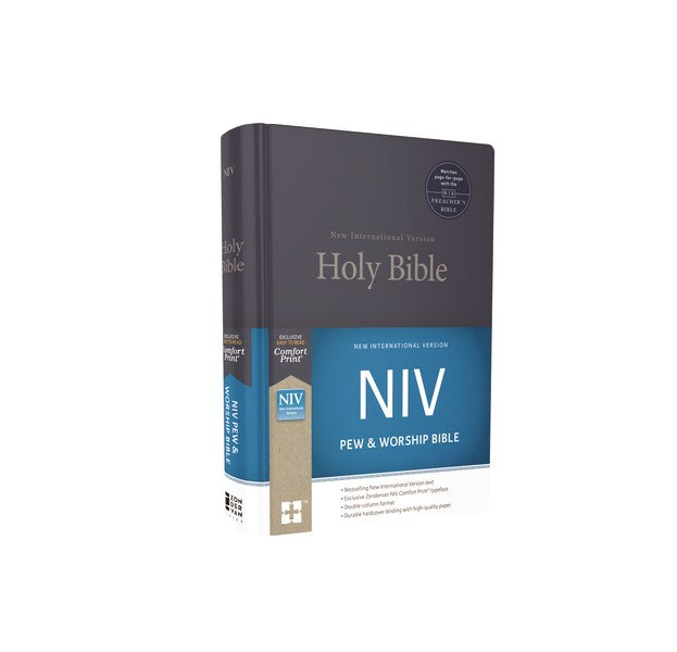 NIV Pew And Worship Bible-Blue Hardcover