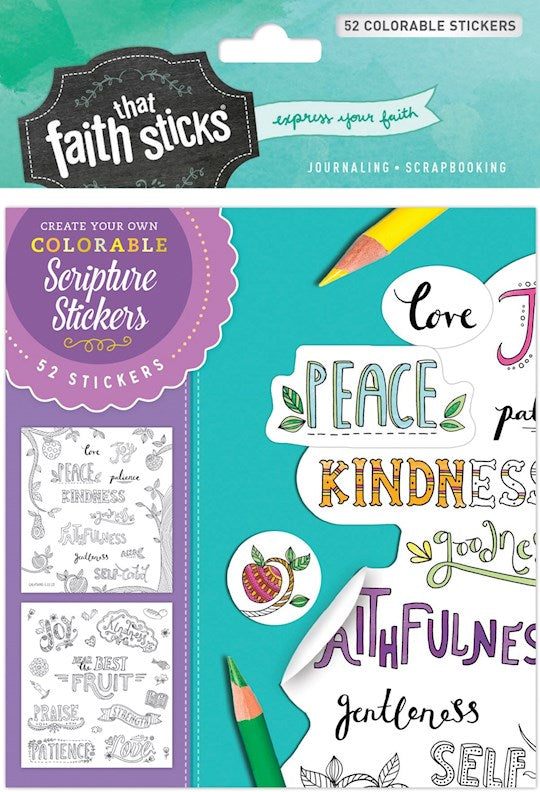Sticker-Galatians 5:22-23 Colorable Stickers (Faith That Sticks)