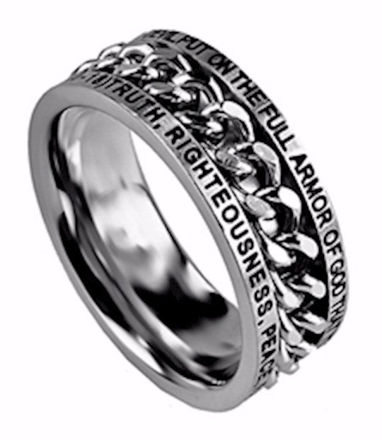 Ring-Chain-Armor Of God (Mens)-Size 8