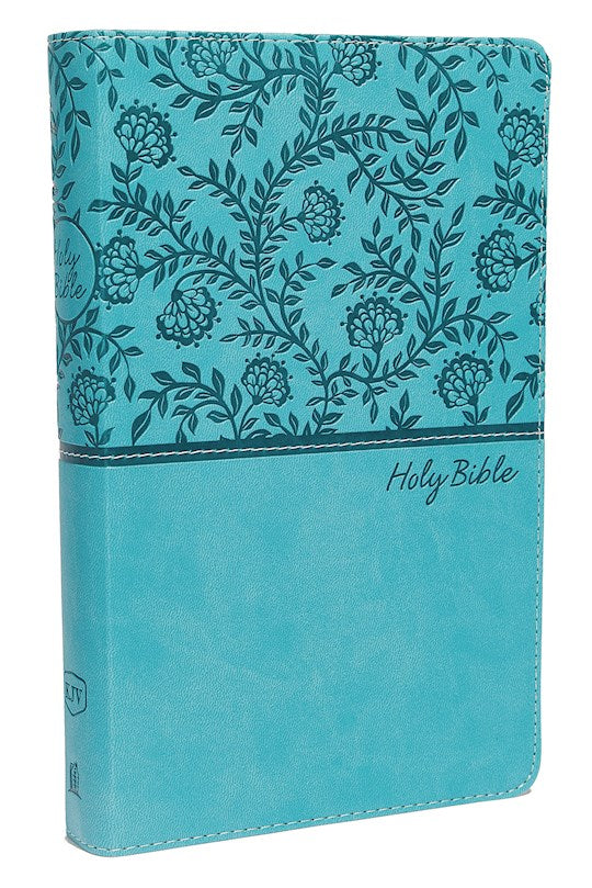 KJV Deluxe Gift Bible (Comfort Print)-Turquoise Leathersoft