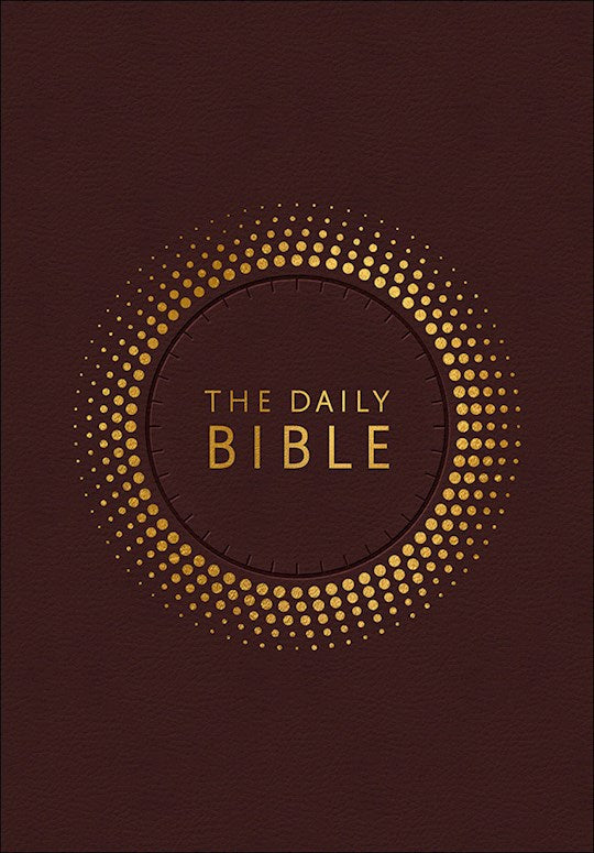 NIV The Daily Bible In Chronological Order-Burgundy Milano Softone