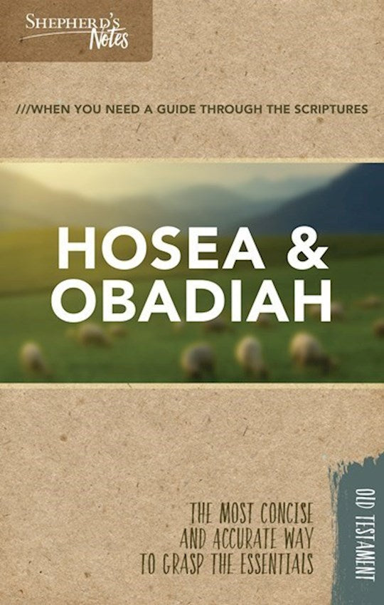 Hosea-Obadiah (Shepherd&
