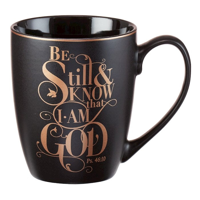 Mug-Be Still And Know-Black w/Gift Box (13 Oz) (MUG464)