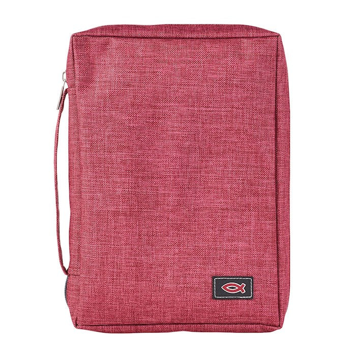 Bible Cover-Value-Fish-Burgundy-LRG