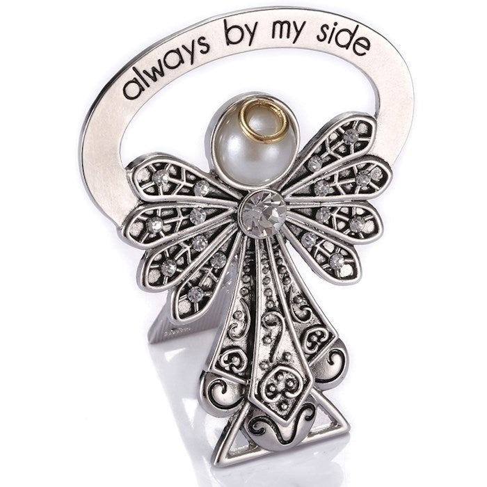 Bedside Angel-w/Crystal Wings (2.5") (Carded)