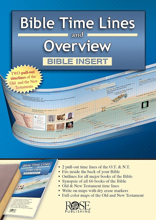 Bible Time Lines And Overview Bible Insert