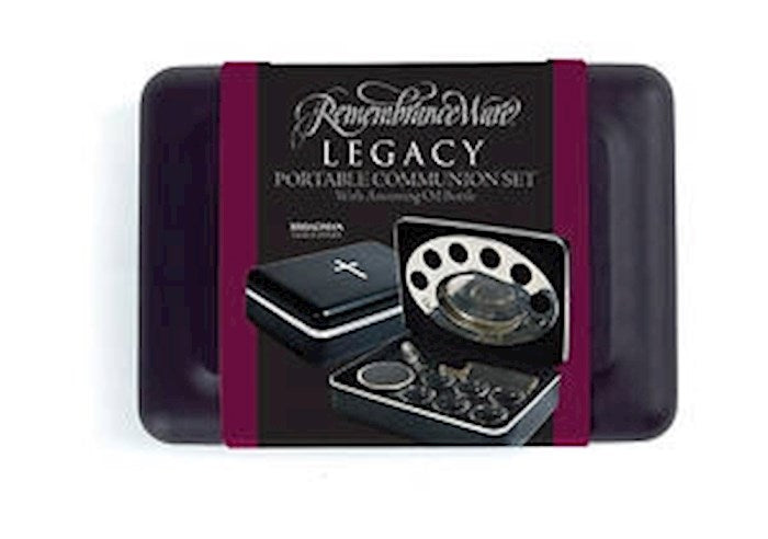 Communion-RemembranceWare-Legacy Portable-Black w/Anointing Oil Bottle (6 Cups)