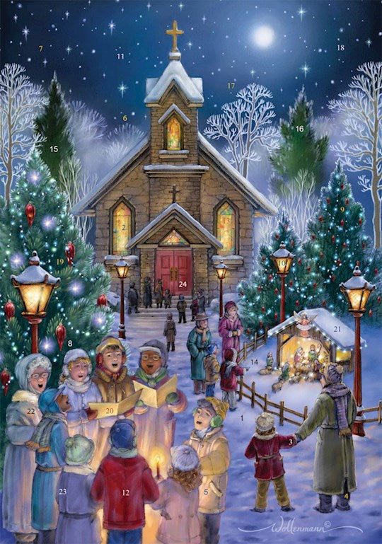 Calendar-Advent: Midnight Mass (8.25 x 11.75)-Medium