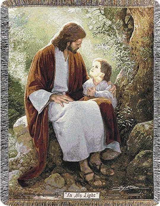 Throw-In His Light-Tapestry (50" x 60")