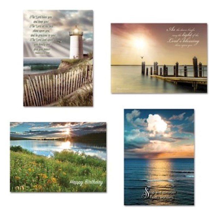 Boxed Card-Birthday 7-Scene (Shared Blessings) (Box Of 12)