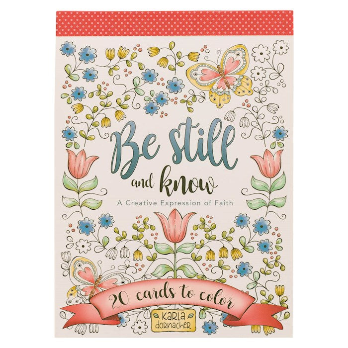 Coloring Cards-Be Still and Know