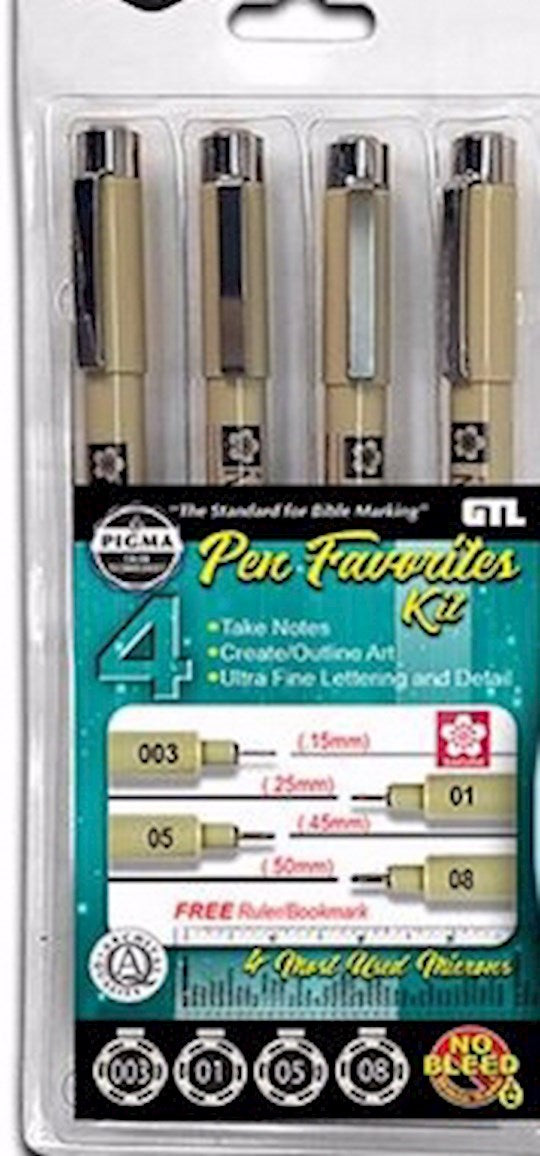 Pen-Pigma Micron Favorites Kit