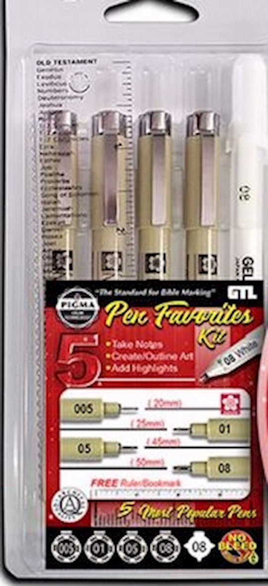 Pen-Pigma Micron Favorites Kit