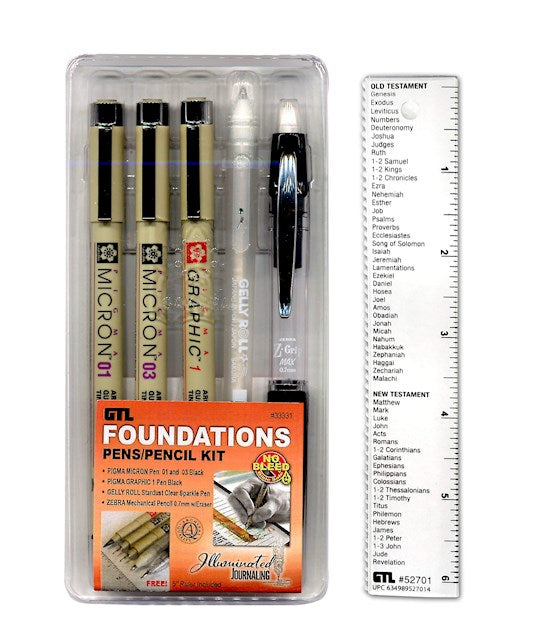 Foundations Bible Journaling Pens/Pencil Set