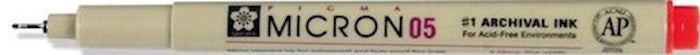 Pen-Pigma Micron (05) MED Point Bible Note Pen-Red