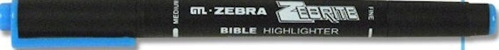 Highlighter-Zebrite Double-Ended/Blue (Bx/12)