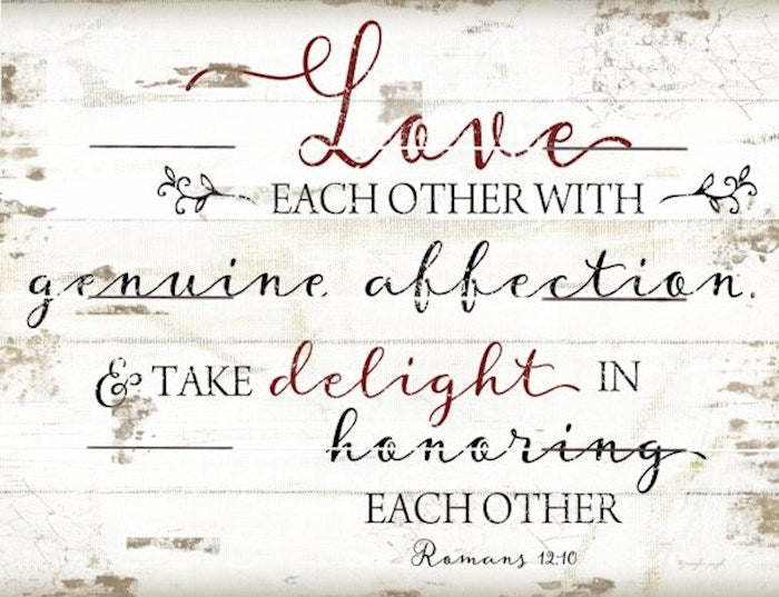 Rustic Pallet Art-Love Each Other (9 x 12)