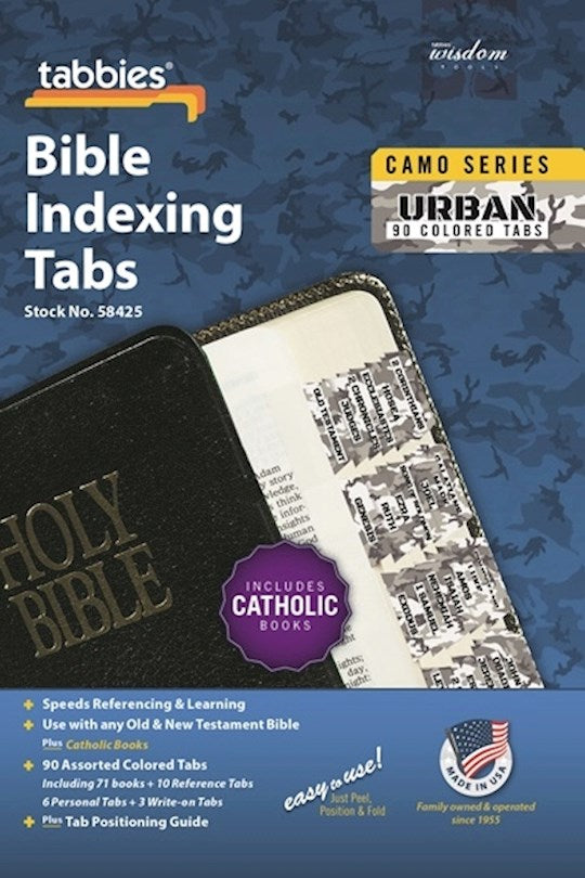 Bible Tab-Camo Series-Urban-Old & New Testament W/Catholic Books