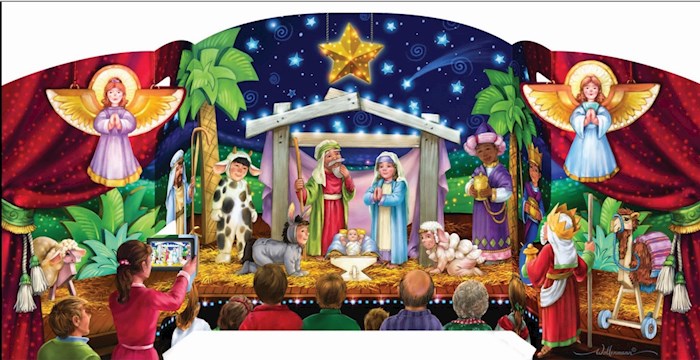 Calendar-Advent: The Greatest Story (18 x 8.75)-Free Standing