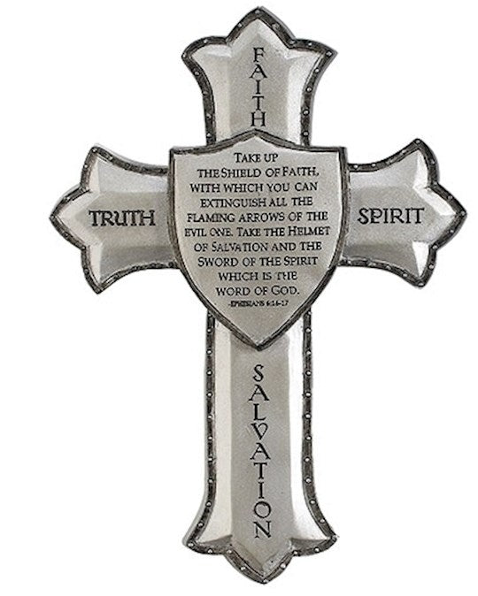 Wall Cross-Armor Of God (8.25" H)