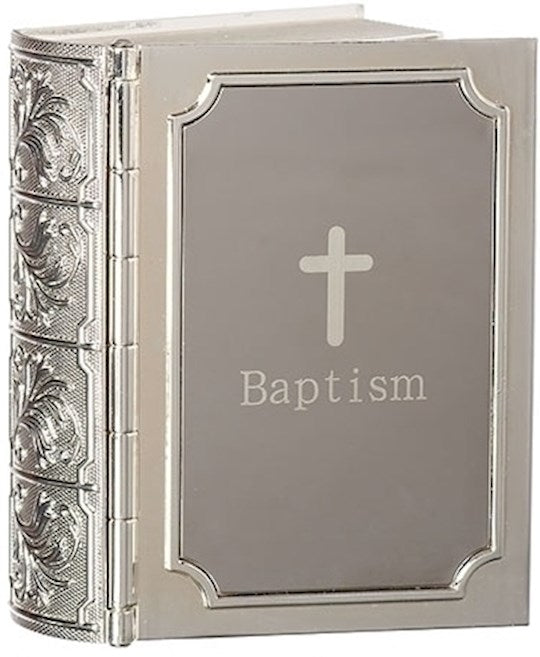 Keepsake Box-Baptism Bible (3.5" H)