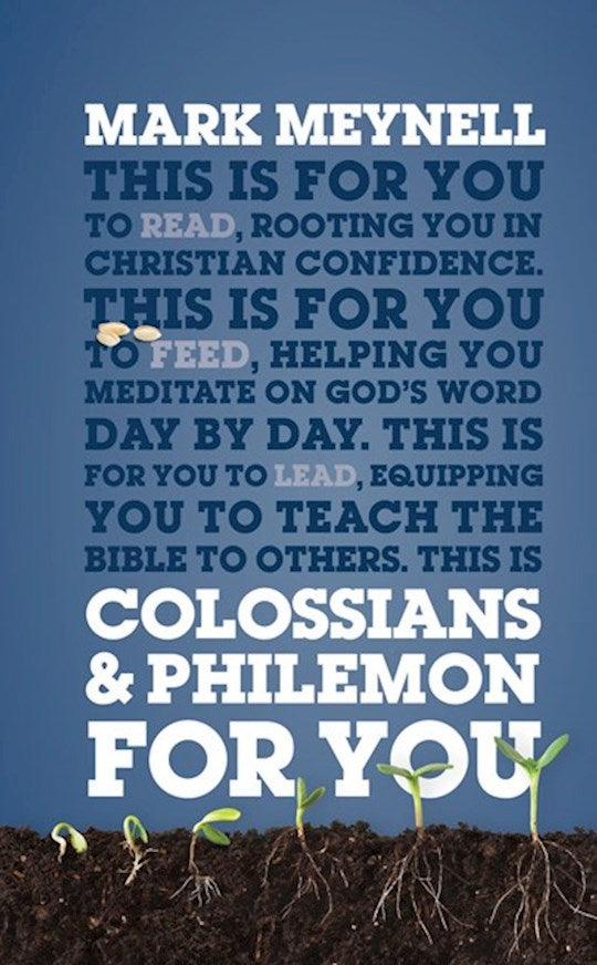 Colossians & Philemon For You (God&