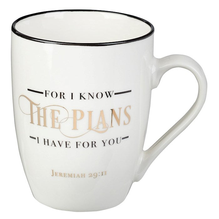 Mug-For I Know The Plans w/Gift Box (Jeremiah 29:11) (MUG562)