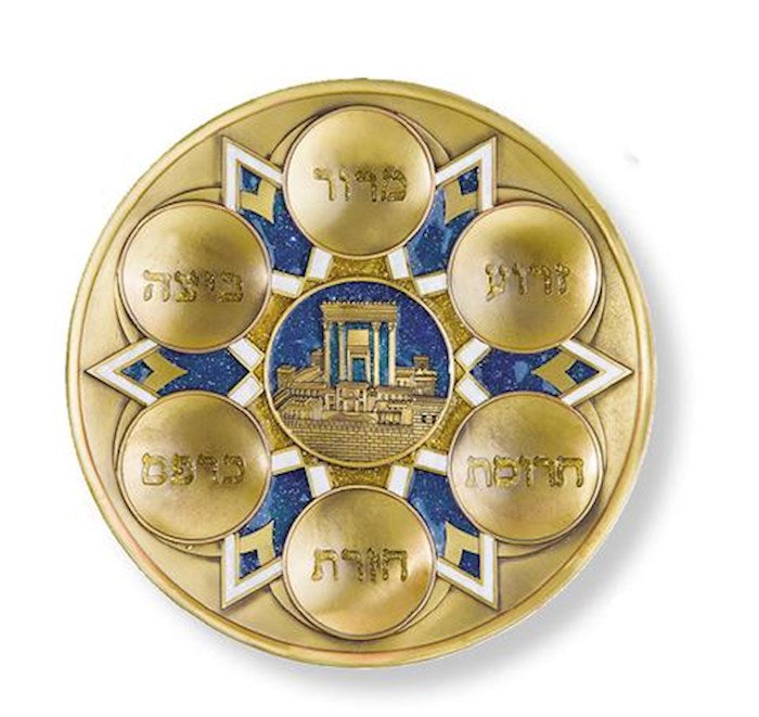 Passover Plate-If I Forget Jerusalem (9")-Polyresin (