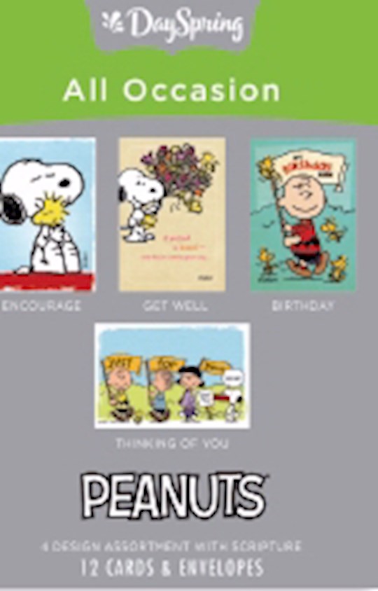 Boxed Card-All Occasion-Peanuts (Box Of 12) (