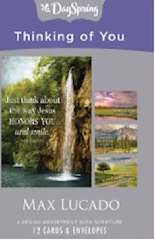 Boxed Card-Thinking Of You-Max Lucado (Box Of 12)-15093