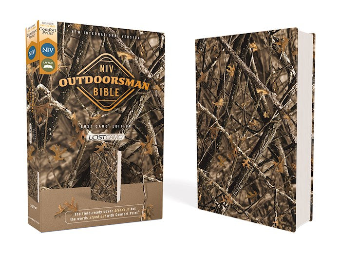 NIV Outdoorsman Bible-Lost Camo Edition (Comfort Print)-Woods Print Camo Leathersoft