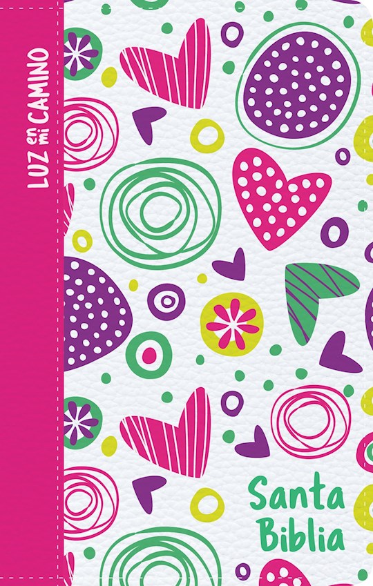 NVI Light My Way Bible-Hearts (Biblia Luz En Mi Camino Corazones)-Hardcover