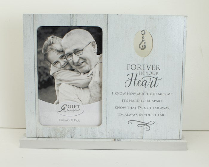 Photo Frame-Memorial-Forever In Our Heart (Holds 4 x 6 Photo)