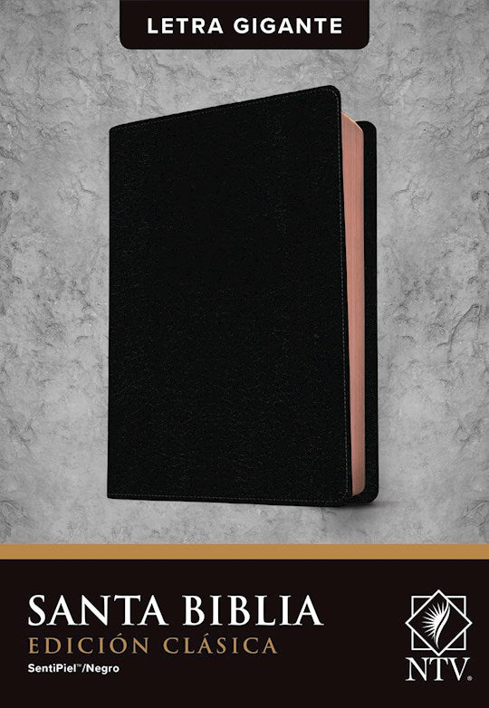 NTV Edicion Clasica/Letra Gigante (NLT Classic Edition Giant Print)-Black LeatherLike