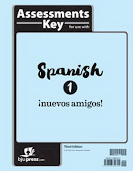 Spanish 1 Assessments Tests Answer Key (3rd Edition)