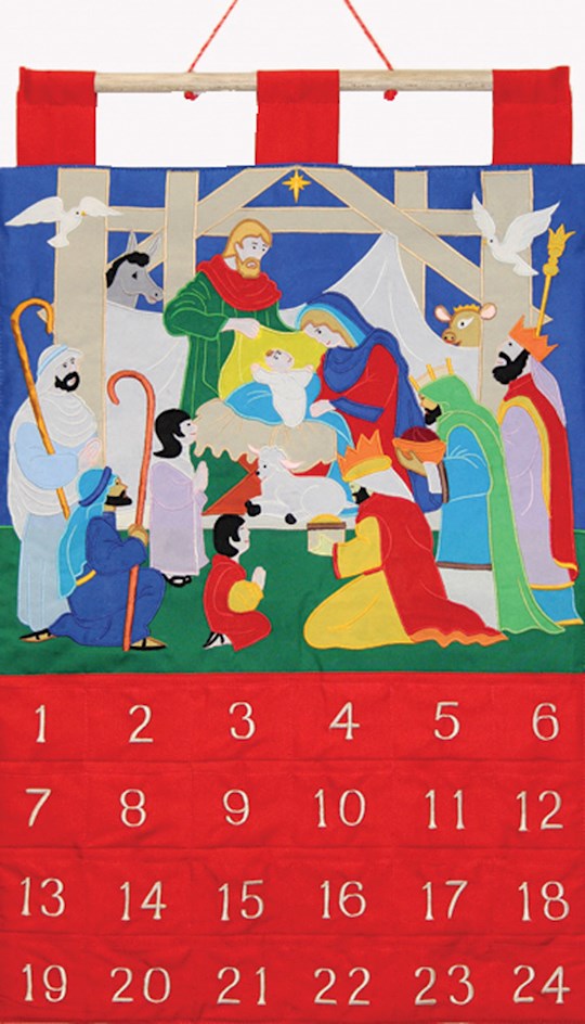 Fabric Advent Calendar-Alleluia (16 x 25)