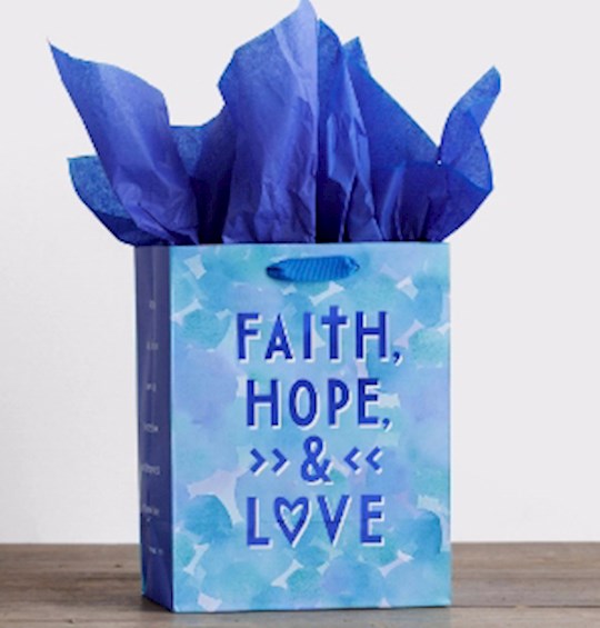 Gift Bag-Specialty-Faith Hope & Love-1 Corinthians 13:13-Medium