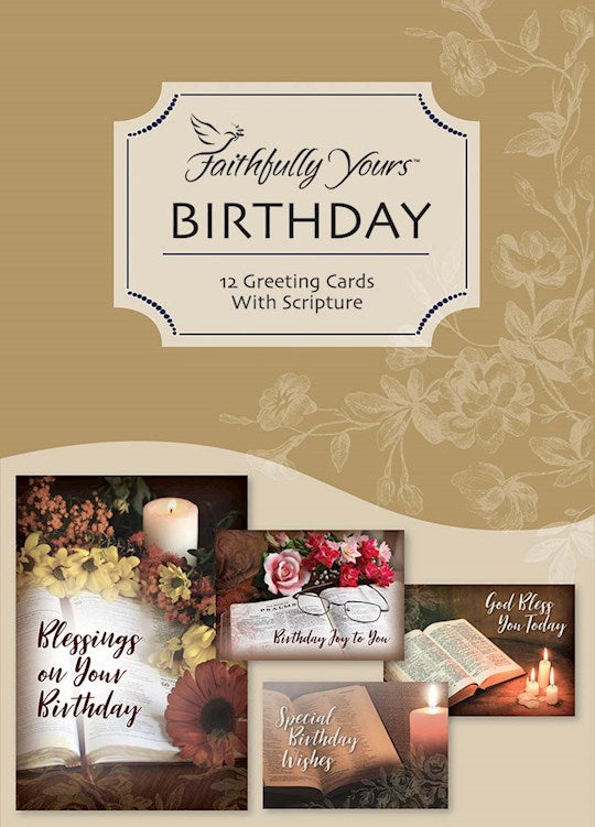 Boxed Card-Birthday-Treasured Moments (Box Of 12)