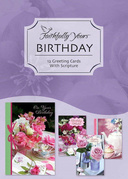 Boxed Card-Birthday-Teacup Wishes (Box Of 12)