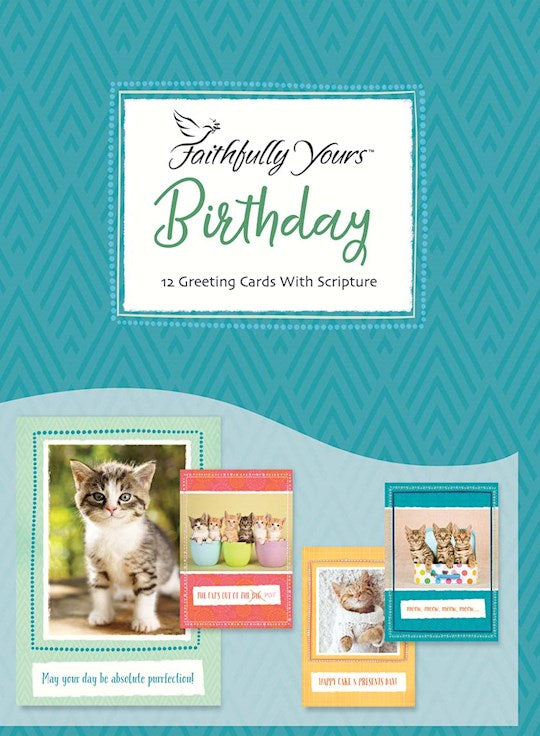 Boxed Card-Birthday-Curious Kittens (Box Of 12)