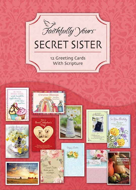 Boxed Card-Secret Sister Assortment (Box Of 12)