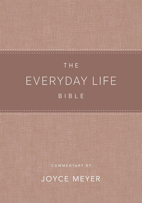 Amplified The Everyday Life Bible-Blush LeatherLuxe