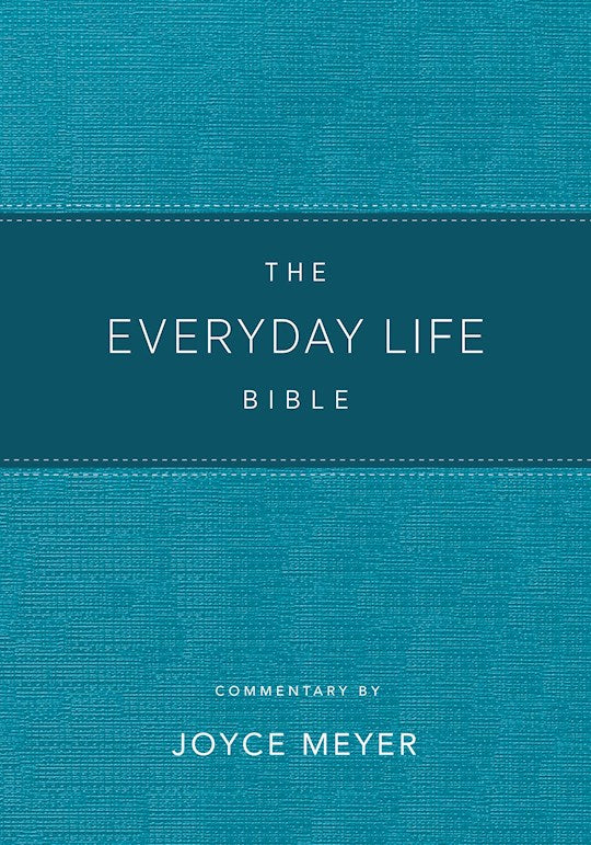 Amplified The Everyday Life Bible-Teal LeatherLuxe