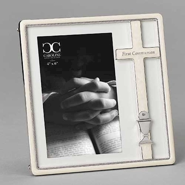 Frame-First Communion-Cross & Chalice (7.25")