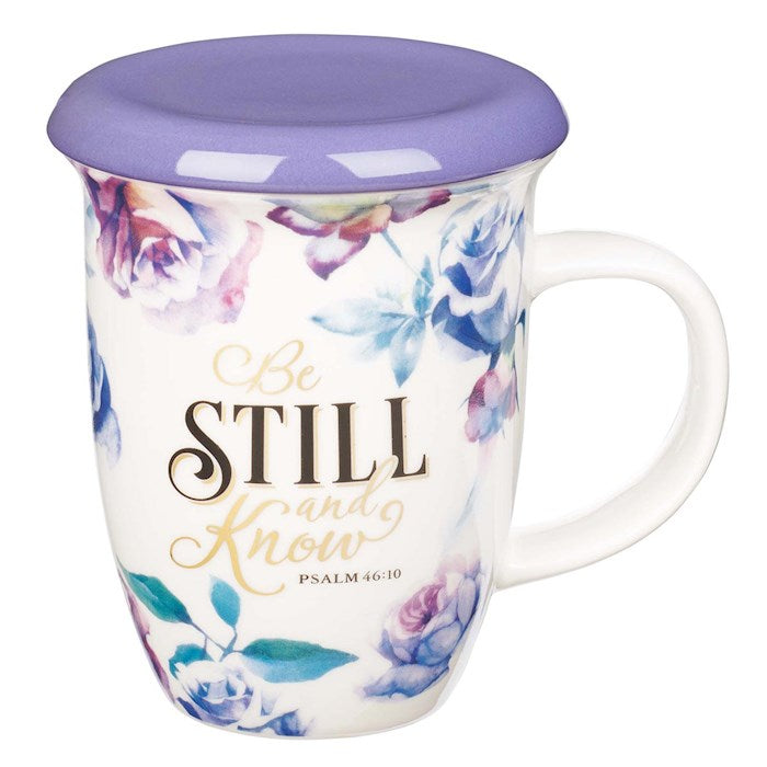 Mug-Be Still And Know w/Lid (Psalm 46:10) (13 Oz) (MUG600)