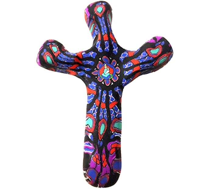 Cross-Handheld-Comforting Clay-Notre Dame (5.5" H)