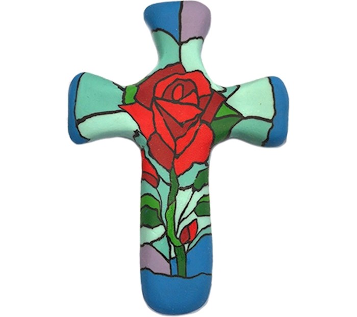 Cross-Handheld-Comforting Clay-Eternal Love (5.5" H)