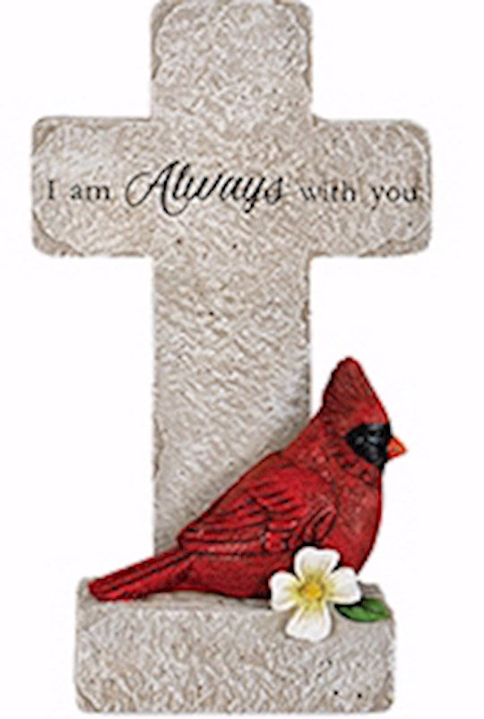 Pedestal Cross-Cardinal Memorial-With You (12.25")